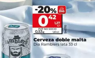 Dia Ramblers - Cerveza Doble Malta 
