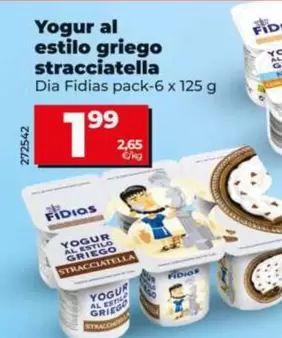 Dia Fidias - Yogur Al Estilo Griego Stracciatella 