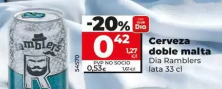 Dia Ramblers - Cerveza Doble Malta