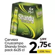Cruzcampo - Cerveza Shandy Limon