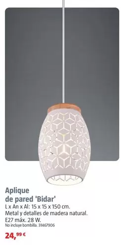 Aplique De Pared 'Bidar'