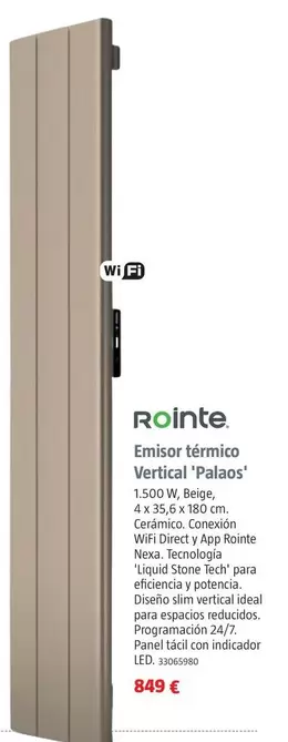 Rointe - Emisor Térmico Vertical 'Palaos'