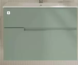 Roca - Conjunto De Mueble De Baño 'Unik Borneo-N 2C'