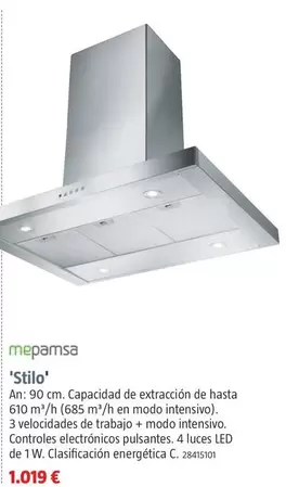 Mepamsa Campana Stilo Isla 'Stilo'