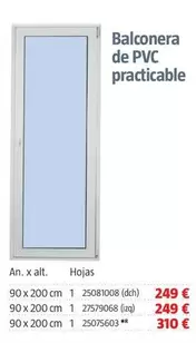 Balconera De PVC Practicabie