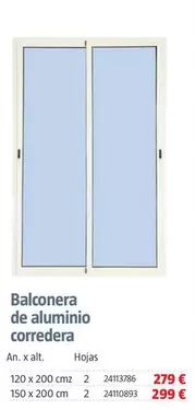 Balconera De Aluminio Corredera