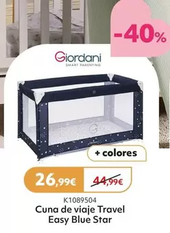 Giordani - Cuna De Viaje Travel Easy Blue Star 