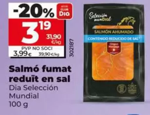 Dia Seleccion Mundial - Salmón Ahumado Reducido En Sal 