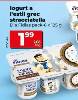Dia Fidias - Yogur Al Estilo Griego Stracciatella 