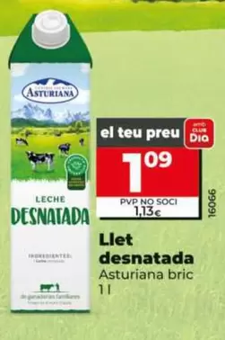 Asturiana - Leche Desnatada 