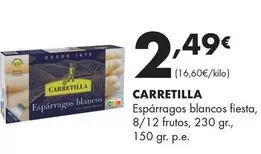 Carretilla - Espárragos Blancos Fiesta, 8/12 Frutos, 230 Gr., 150 Gr. P.e.