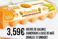 Demillo - Huevos De Gallinas Alimentadas A Base De Maiz