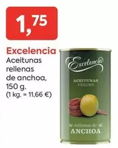 Excelencia - Aceitunas Rellenas De Anchoa