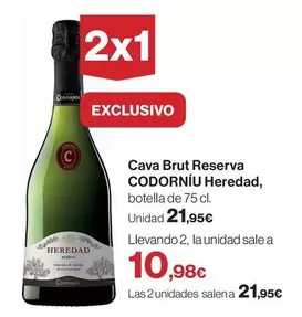 Codorniu - Cava Brut Reserva Heredad