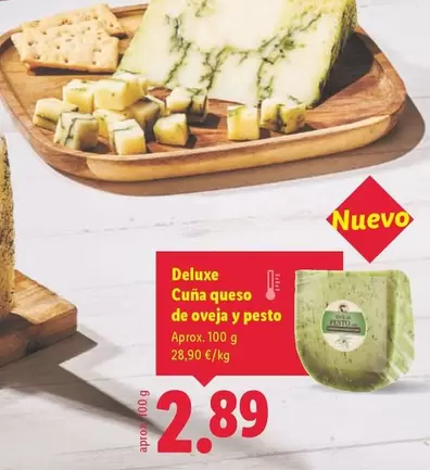 Deluxe - Cuña Queso De Oveja Y Pesto