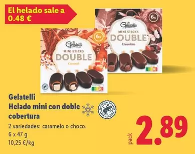 Gelatelli -  Helado Mini Con Doble Cobertura