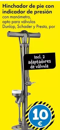 Hinchador De Pie Con Indicador De Presión