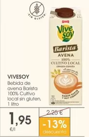 ViveSoy - Bebida De Avena Barista 100% Cultivo