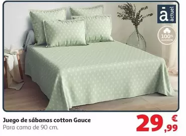 abordo - Juego De Sábanas Cotton Gauce