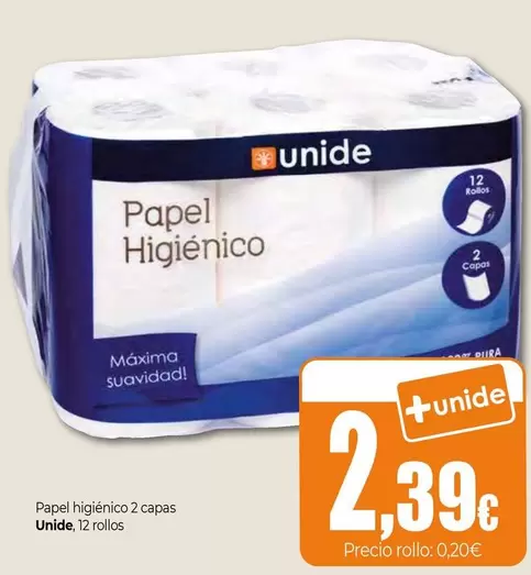 Unide - Papel Higiénico 2 Capas