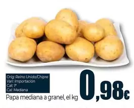 Papa Mediana A Granel