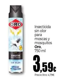 Oro - Insecticida Sin Olor Para Moscas Y Mosquitos