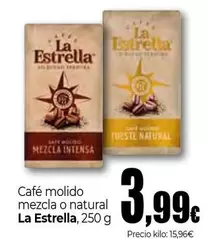 La Estrella - Café Molido Mezcla O Natural 