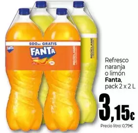 Fanta - Refresco Naranja O Limon