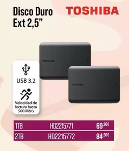 Toshiba - Disco Duro Ext 2,5" HD2215771