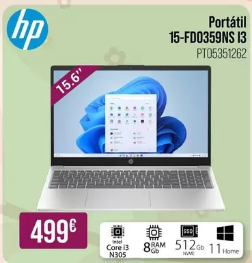 HP - Portátil 15-Fd0359ns 13