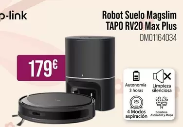 Cecotec - Robot Suelo Magslim Tapo RV20 Max Plus DM01164034 