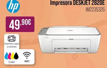 HP - Impresora Deskjet 2820E IM2235326 