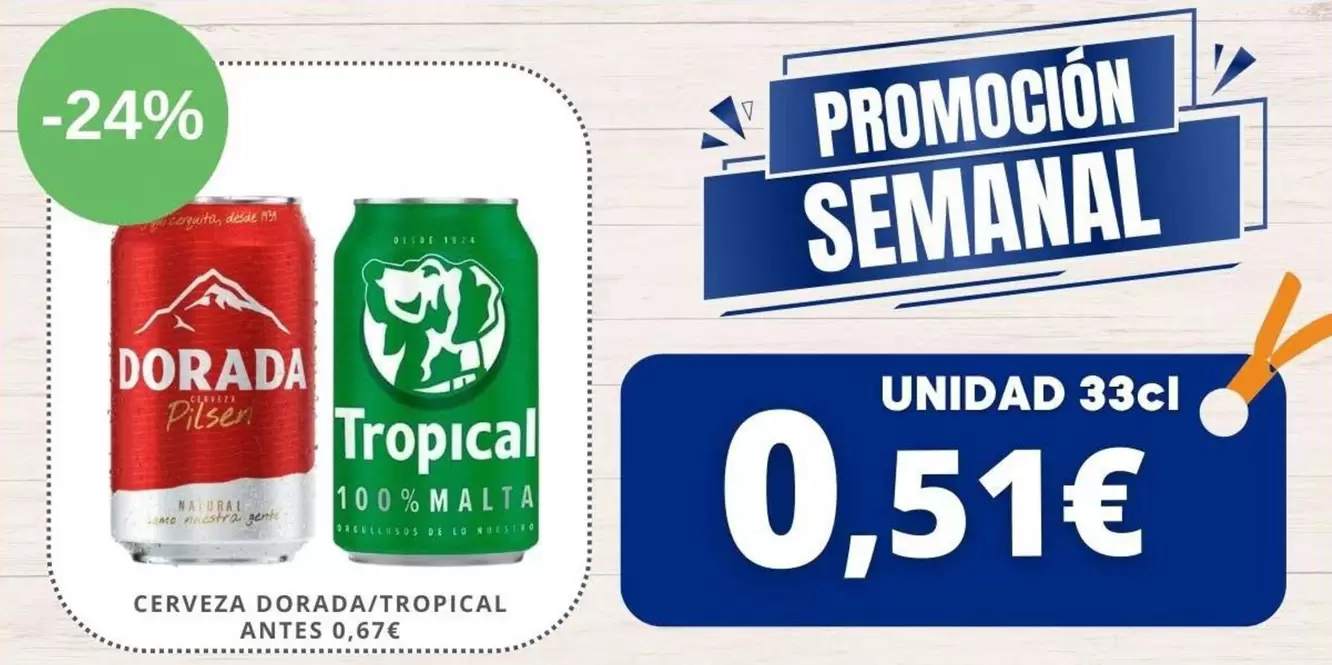 Dorada / Tropical - Cerveza 