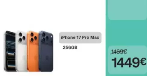 Iphone 17 Pro Max 256gb