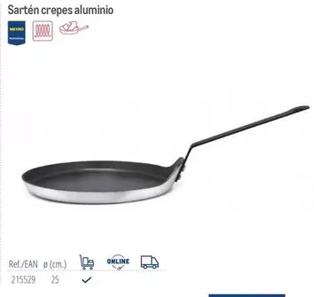 Sartén Crepes Aluminio