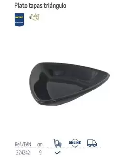Plato Tapas Triangulo