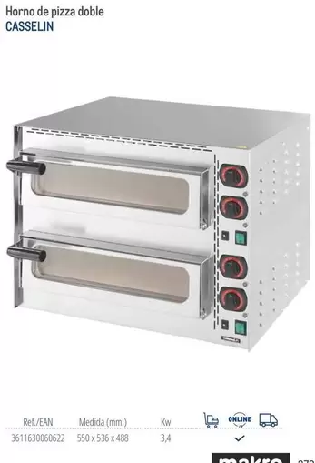 Casselin - Horno De Pizza Doble