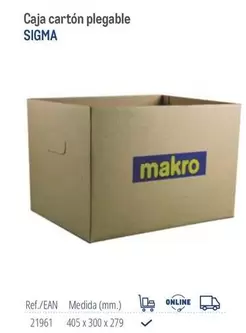 Sigma - Caja Cartón Plegable