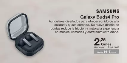 Samsung - Galaxy Buds4 Pro