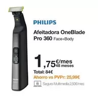 Philips - Afeitadora Oneblade Pro 360