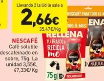 Nescafé - Café Soluble Escafeinado En Sobre