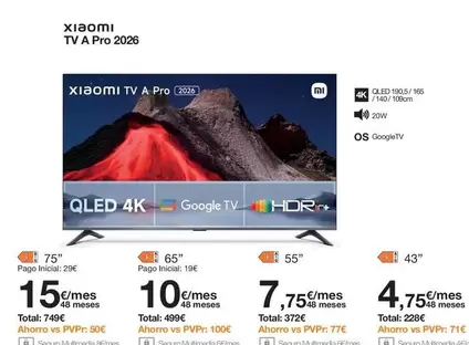 Xiaomi - Tv A Pro 20