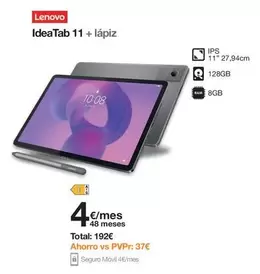 Lenovo - Ideatab 11 + Lápiz 