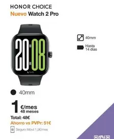 Honor - Choice Nuevo Watch 2 Pro