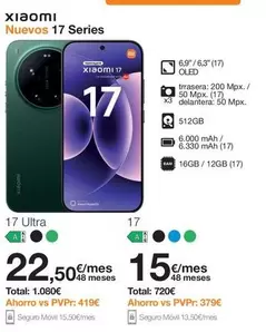 Xiaomi - Nuevos 17 Series