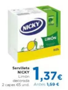 Nicky - Servilleta Limon Decorada