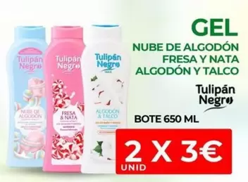 Tulipán Negro - Nube De Algodon Fresa Y Nata Algodon Y Talco