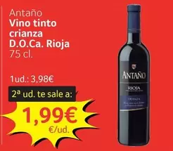 Antaño - Vino Tinto Crianza D.O.Ca. Rioja