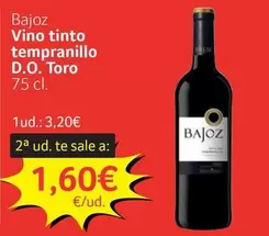 Bajoz - Vino Tinto Tempranillo D.O. Toro