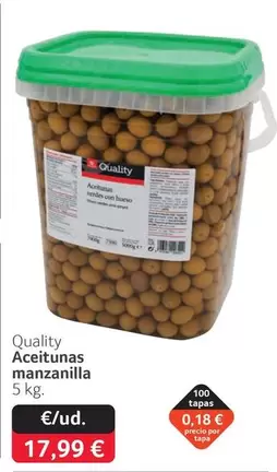 Quality - Aceitunas Manzanilla